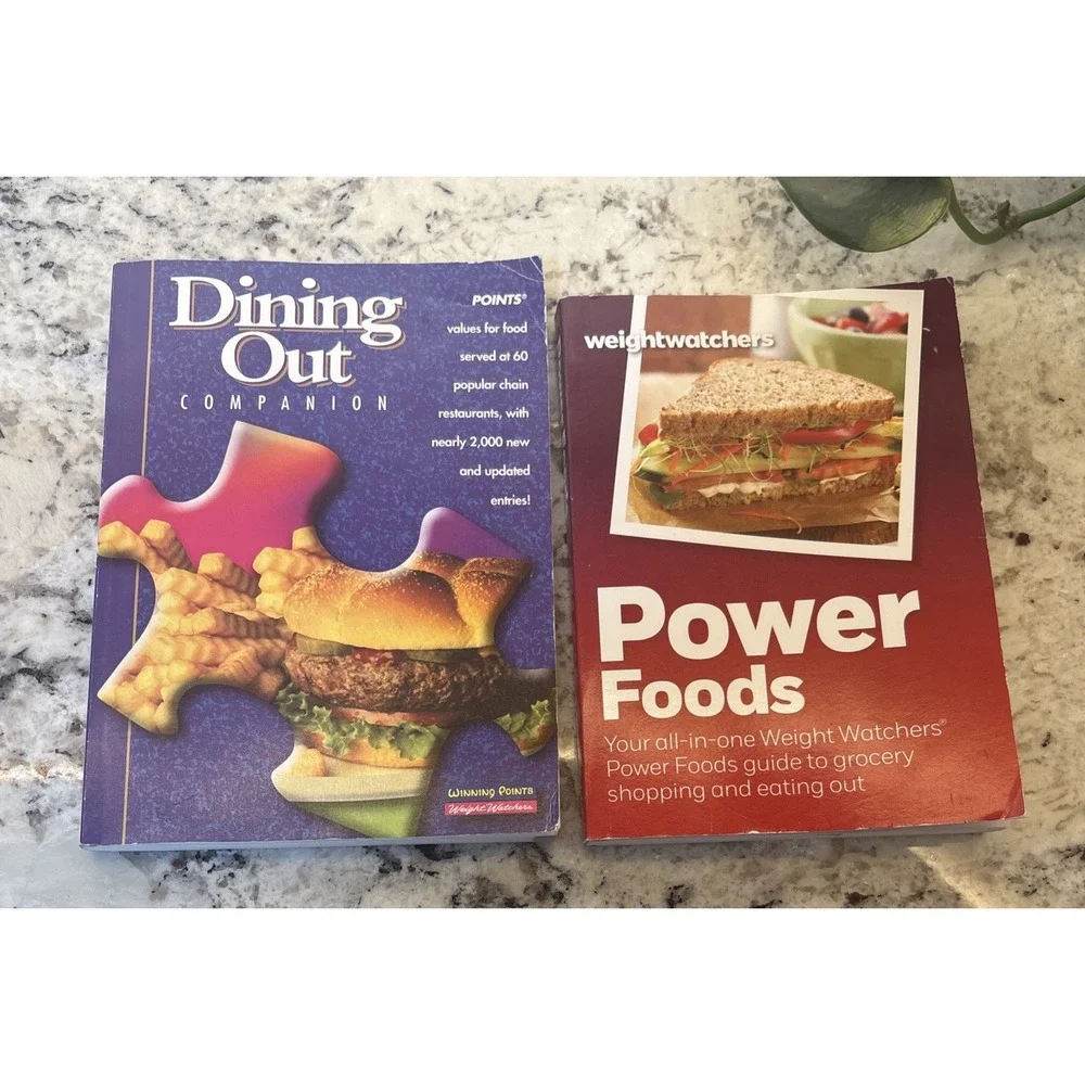 Weight Watchers 2002 Dining Out Companion & Power Foods Books (2) weight loss